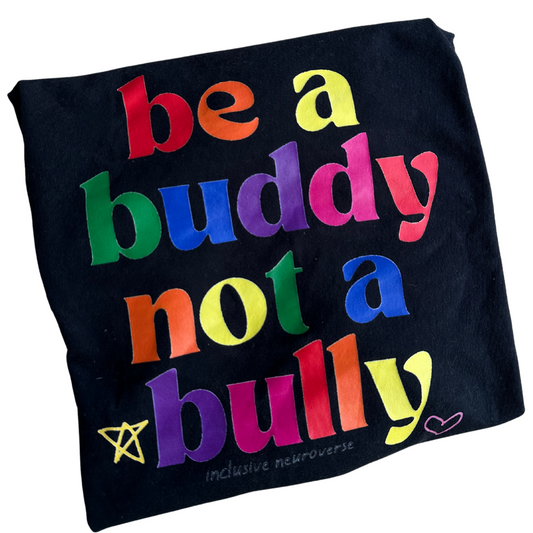 Rainbow be a buddy not a bully heavy weight - Adult t-shirt