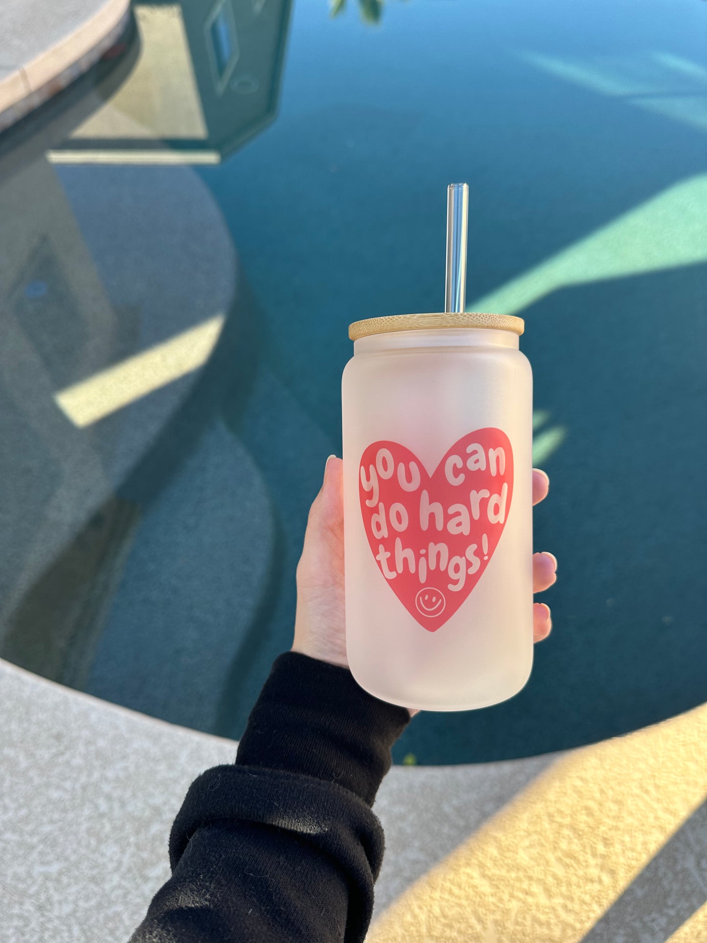 Hard things -  Frosted glass cup