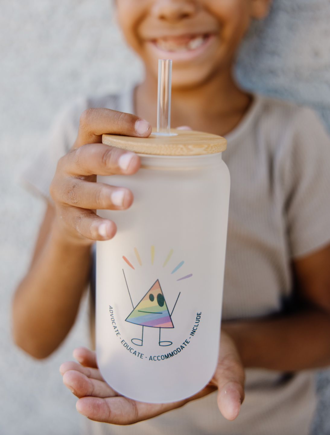 Neurodiversity awareness - Frosted glass cup