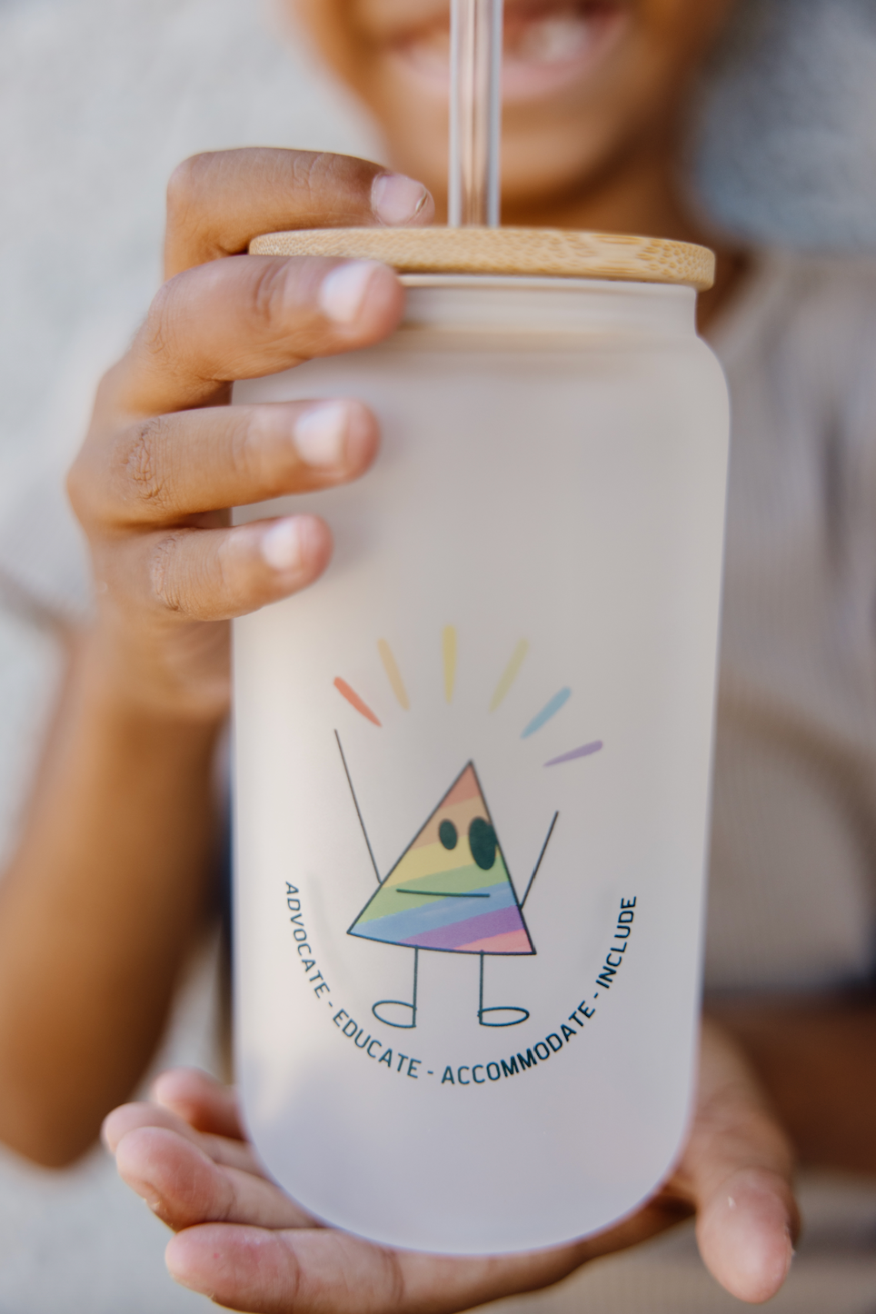 Neurodiversity awareness - Frosted glass cup