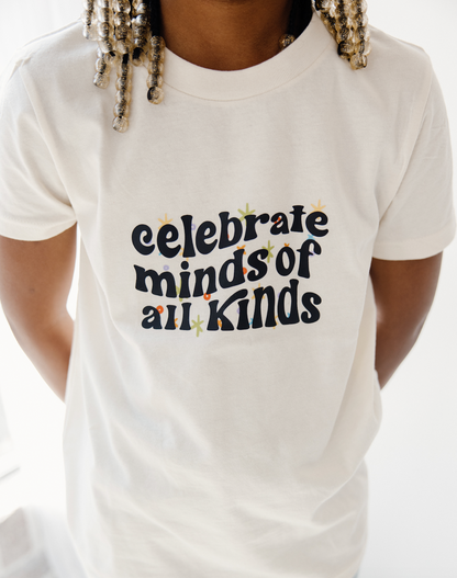 Celebrate minds of all kinds - Adult T-Shirt