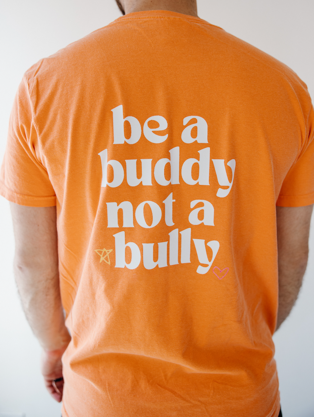 Be a buddy not a bully™  heavy weight - Adult t-shirt