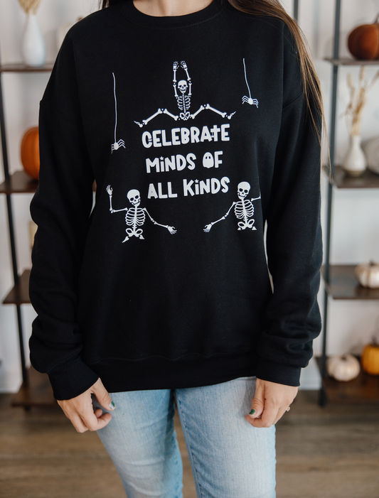 Skeleton celebrate crewneck - Adult