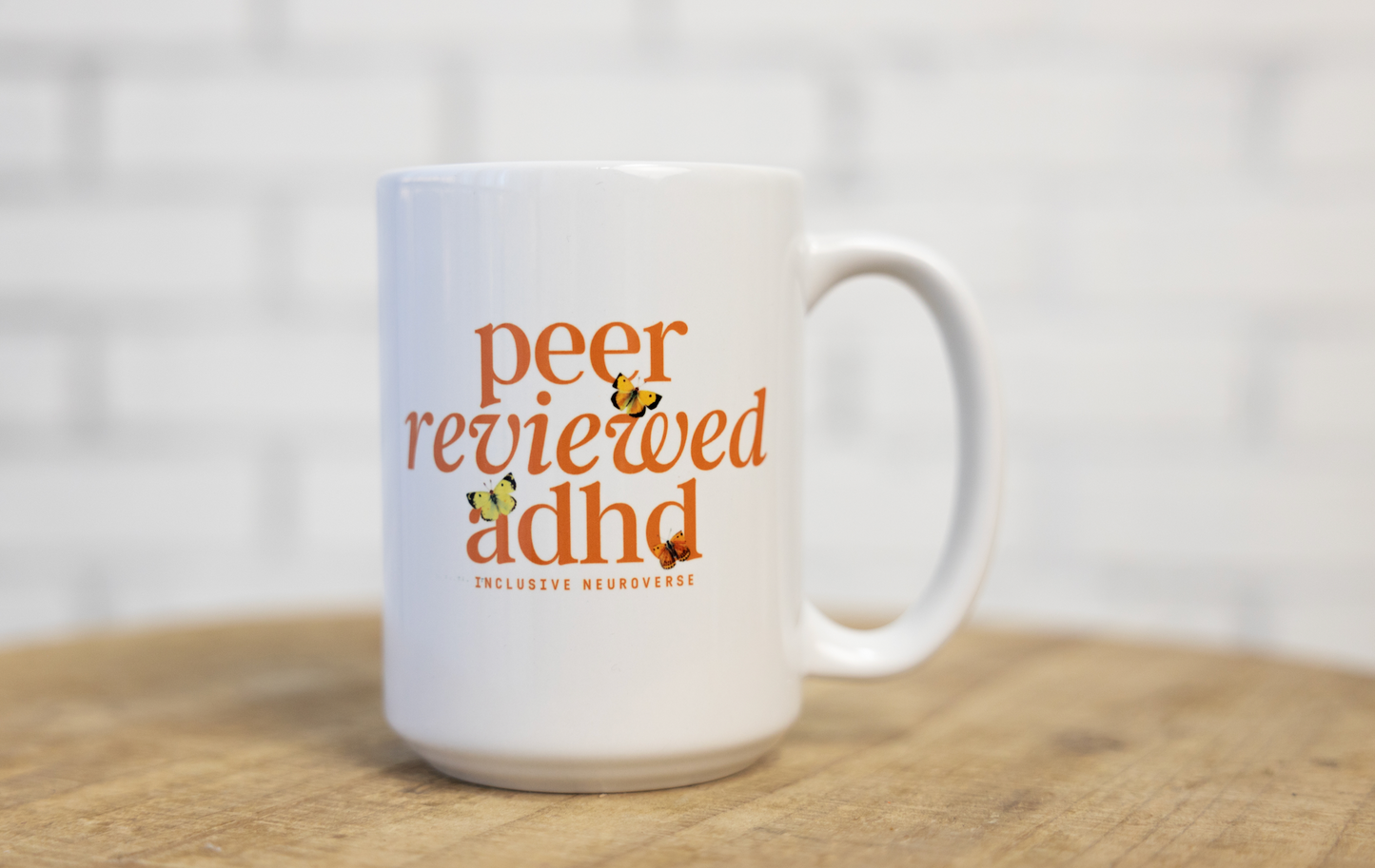 Peer reviewed (two colors) coffee cup 15oz